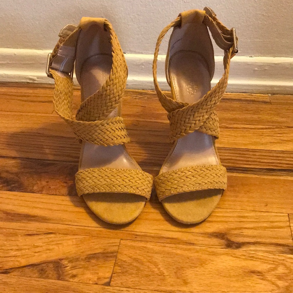 Yellow Strappy Heels